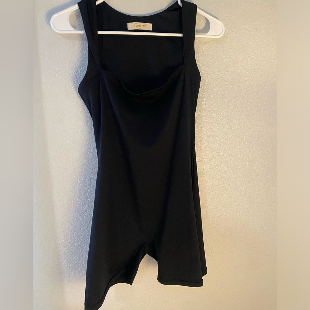 Black Women's Athletic Romper